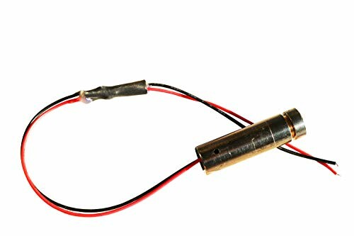 Small laser diode module with red and black wires.