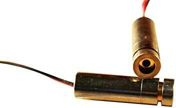 Two cylindrical laser diode modules with wires.