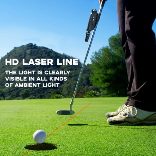 The Golf Putter Laser Sight in action